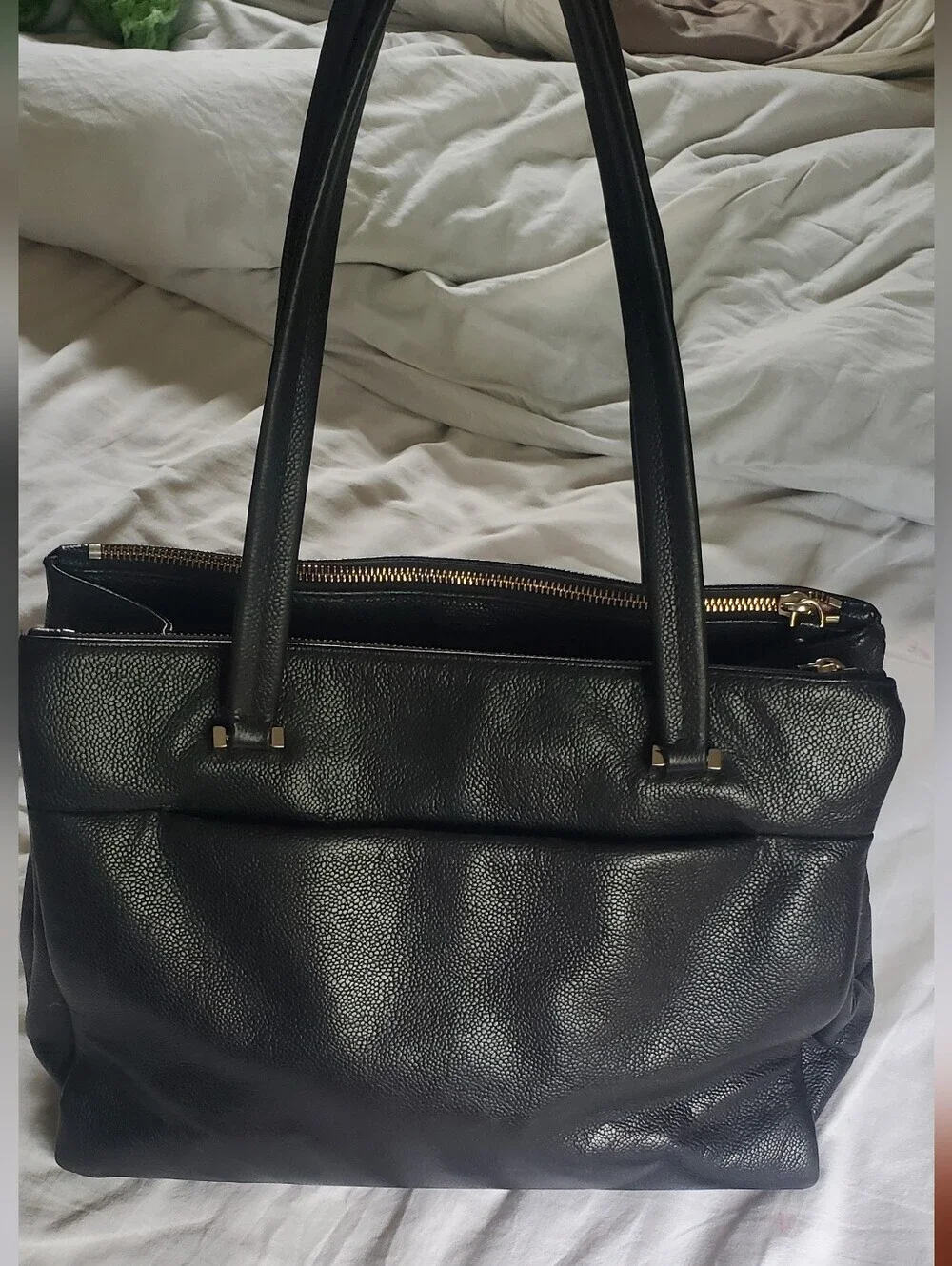 Kate Spade DASHA Emerson Black Pebble Leather Shoulder Bag EUC